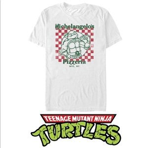 Michelangelo's Pizzeria NYC Teenage Mutant Ninja Turtles Shirt TMNT - NWOT